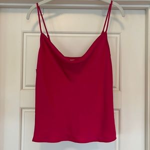 Aritzia | Babaton Cowlneck Granite Pink Silky Top